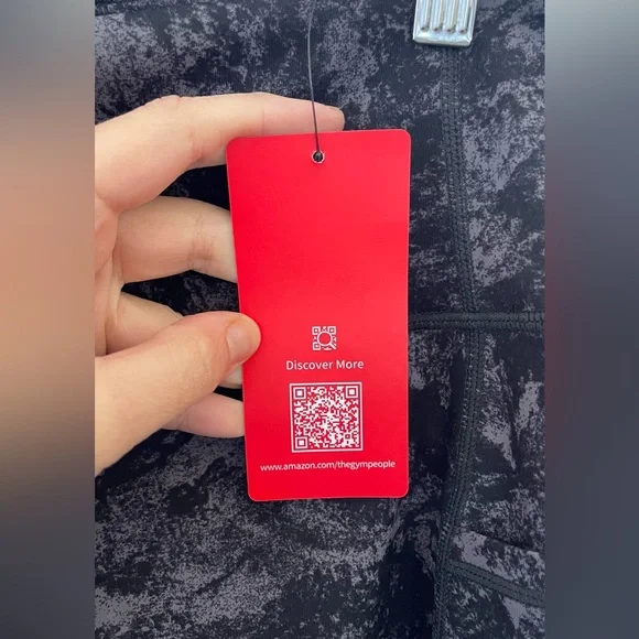 The Gym People Women Marble Flat Front High Waist Gray Yoga Shorts Size S - Picture 7 of 8